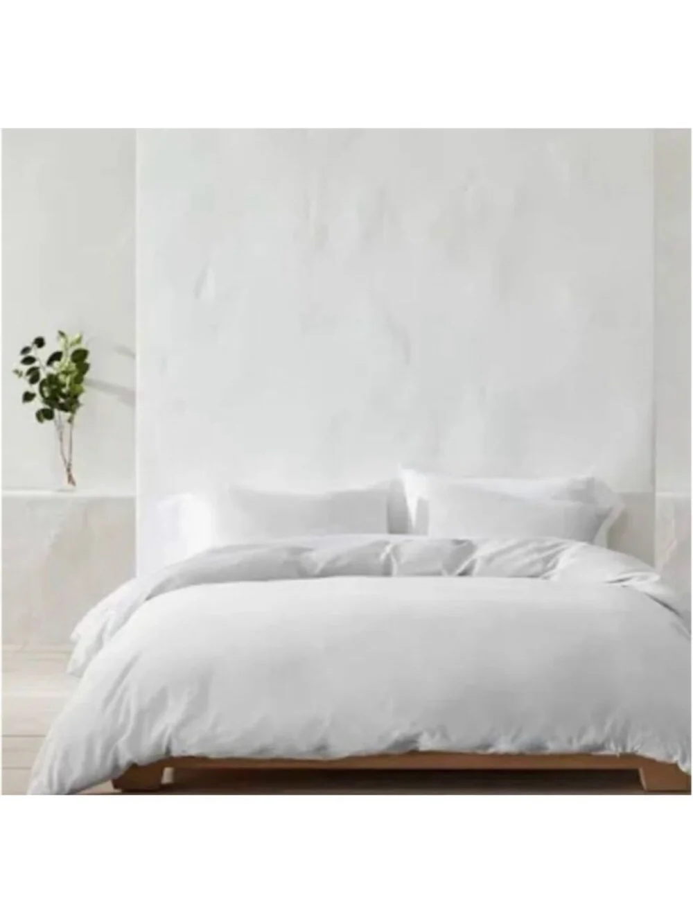 Casaluna Cashmere Blend Duvet Cover Set-King Light Grey